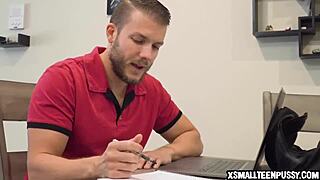 Little Redhead Teen 18+ Craves Her Stepbrother's Hard Cock Desperately