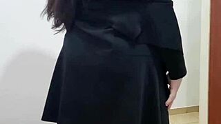 I’m, Like, Totally Obsessed with This Novinha Gostosa Showing Off Her Cute Lingerie and Small Tits Sensually