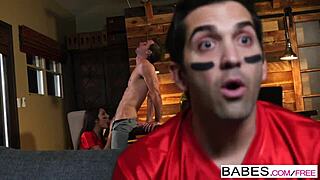 blonde nerd adria rae snacks on lucas frost's cock