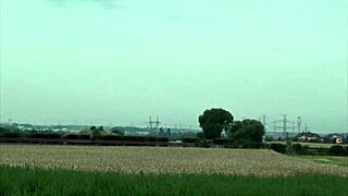 petite teen girl surprises everyone with cum on her face in public street gang bang orgy