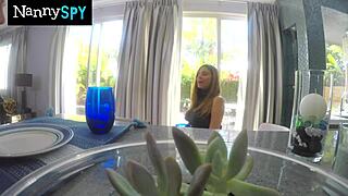 Wet pussy missionary slut gets punished for watching porn