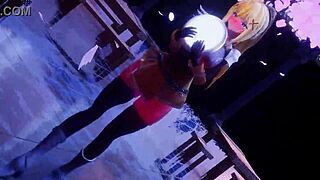 In Konosuba, Mitsuboshi joins the sex party with big tits and horny fucking.