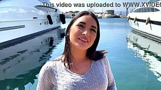 Sarah's Small Tits Get Facial!