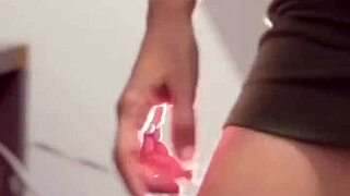 Blonde Babe Exhibits Pussy Close-Up Then Falls On Dick Hard