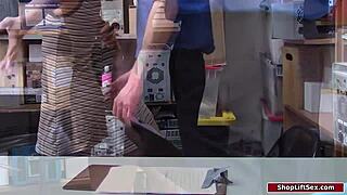 Officer, why are you fucking the thief female employee at work?