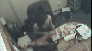 Office Pussy Rubbing While on Work, So Naughty!