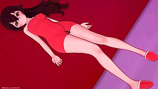 Amber's Wild Footjob Solo in Just a Towel!