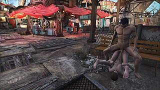 Public anime sex in Fallout 4’s Diamond City