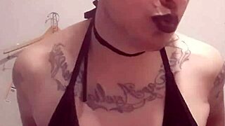 sexy shemale sissy in solo action
