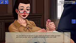 Hot MILF Stepmom Relaxes Stepson with Wet Handjob at Work. He Finishes on Her Face!