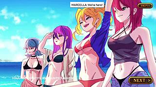 haunted haven in anime style with erotic vibes