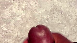 huge cumshot covers my bathroom counter in close-up