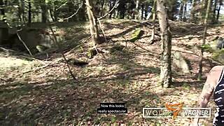 Milf julia shares her german casting interview outdoors with wolfwagner