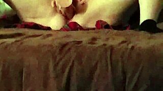 Wife Uses 10 Inch Vibrator For Homemade Voyeur Fun