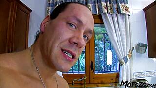 this european amateur got cum on her face