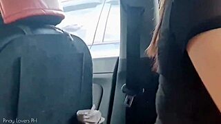 pinay wife KANTUTAN in car with DRIVER
