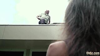 Grandpa, aged 77, meets an 18-year-old girl for an intense encounter.