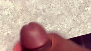 huge cumshot covers my bathroom counter in close-up