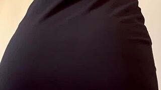 Tiny girl maiskii masturbates with dildo, fingering her shaved wet pussy to orgasm