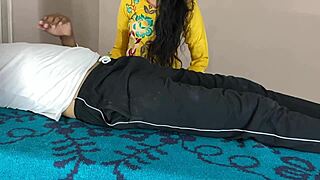 this indian aunty got a wild big cock massage desi style