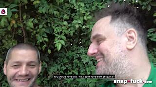 Beautiful milf Mya Lorenn gets anal sex with two men in Paris
