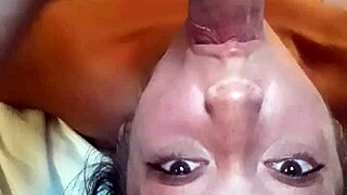 An amateur asian whore gets her throat deeply fucked in a face fucking session.