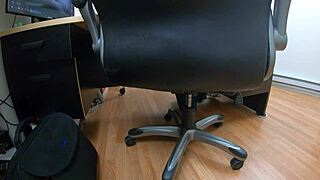 Britney Madison chats during her hardcore casting interview.