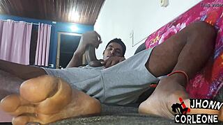 Oh wow, he licked my cum after handjob!