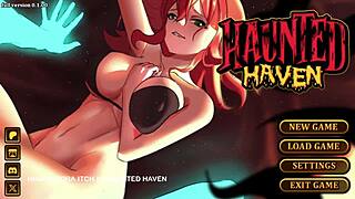 haunted haven in anime style with erotic vibes