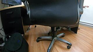 Britney Madison chats during her hardcore casting interview.