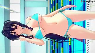 Akeno Begs For Pool Sex