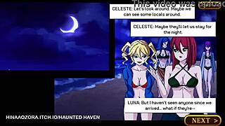 haunted haven in anime style with erotic vibes