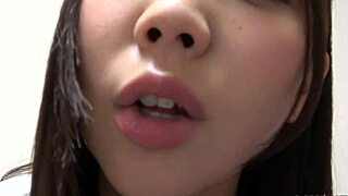 Miu Akemi introduces herself on webcam, showing off her stunning thong and curves.