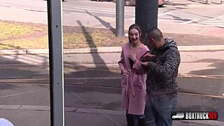 Simona dreweova casually sucks and fucks a stranger in our public fucktruck