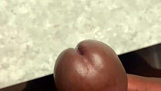 huge cumshot covers my bathroom counter in close-up