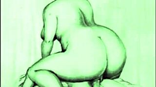 Vintage erotic art captures timeless allure