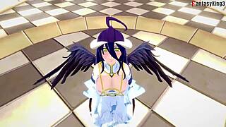 so, albedo’s just banging away in this 3d cartoon pov. full fantasyking3 overlord vibes with wild hentai action!