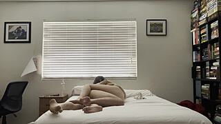 rubbing kissing sex on my side and reverse cowboy position