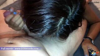 sexy girl in green t-shirt gets facial close-up