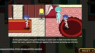 haunted haven in anime style with erotic vibes