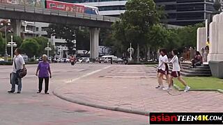 this kinky asian teen just rides a huge dick like crazy