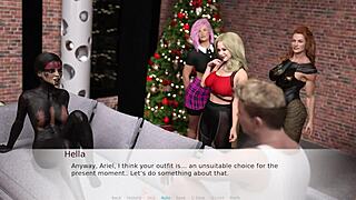 lets play night before christmas with shaved pussy and tits