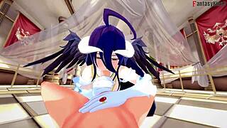 so, albedo’s just banging away in this 3d cartoon pov. full fantasyking3 overlord vibes with wild hentai action!