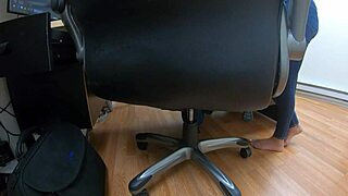 Britney Madison chats during her hardcore casting interview.