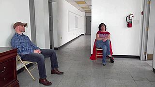 Milf Gags on Jizz in Doctor’s Waiting Room 😮