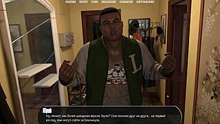 Homemade video of a halfway house in a porn game with erotic elements