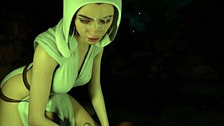 3d hentai princess leia gives star wars handjob joi