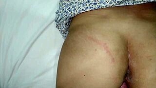 Pov stepsister removes condom and begs for hard fucking in tight pussy