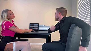 My Slutty Secretary Stephanie Love Twerks Her Perfect Ass on My Cock