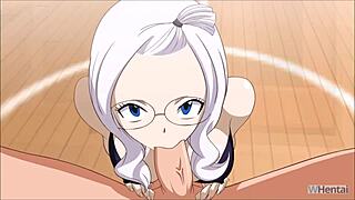 Mirajane slams hard in Fairy Tail hentai game action!